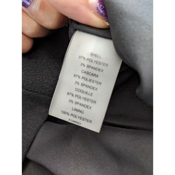 NWT Vince Camuto Tie Front Wide Leg Jumpsuit 6P V-Neck Black - Picture 5 of 10